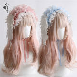 Peacock Feather Detachable Wings Lolita Headband, Top Hat and Feather Headdress