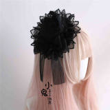 Peacock Feather Detachable Wings Lolita Headband, Top Hat and Feather Headdress