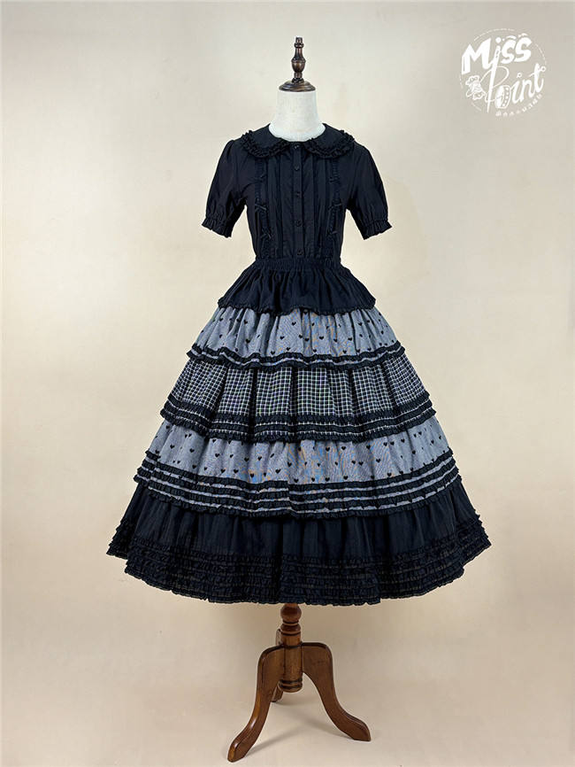 Miss Point Garden Sunflower Tiered Lolita Skirt