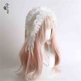 Peacock Feather Detachable Wings Lolita Headband, Top Hat and Feather Headdress