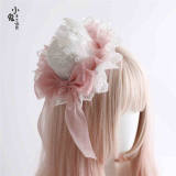 Peacock Feather Detachable Wings Lolita Headband, Top Hat and Feather Headdress