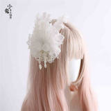 Peacock Feather Detachable Wings Lolita Headband, Top Hat and Feather Headdress
