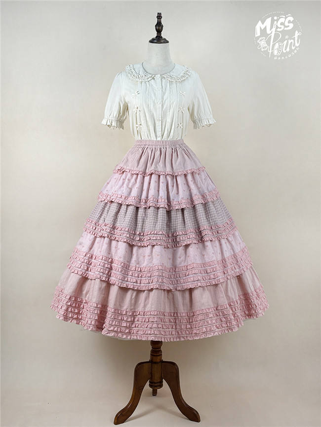 Miss Point Garden Sunflower Tiered Lolita Skirt