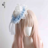 Peacock Feather Detachable Wings Lolita Headband, Top Hat and Feather Headdress