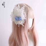 Peacock Feather Detachable Wings Lolita Headband, Top Hat and Feather Headdress