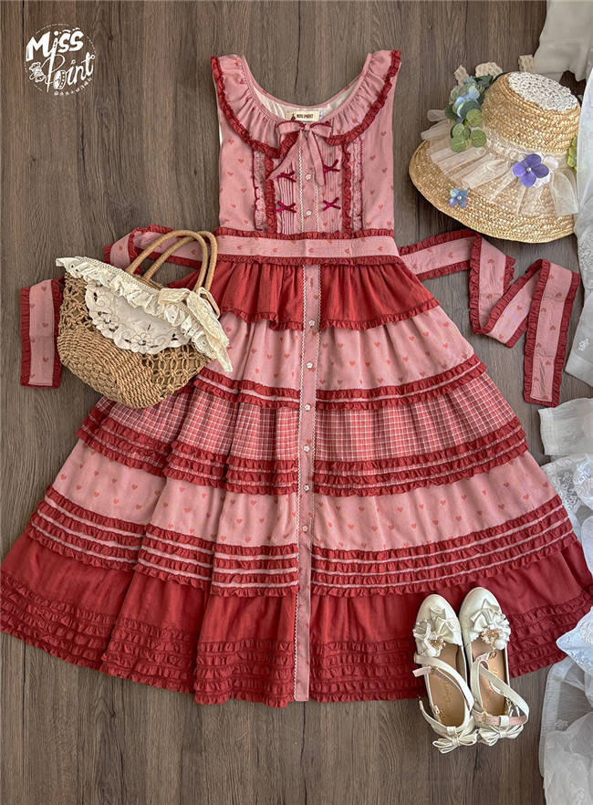 Miss Point Garden Sunflower Tiered Skirt Lolita Jumper Dress