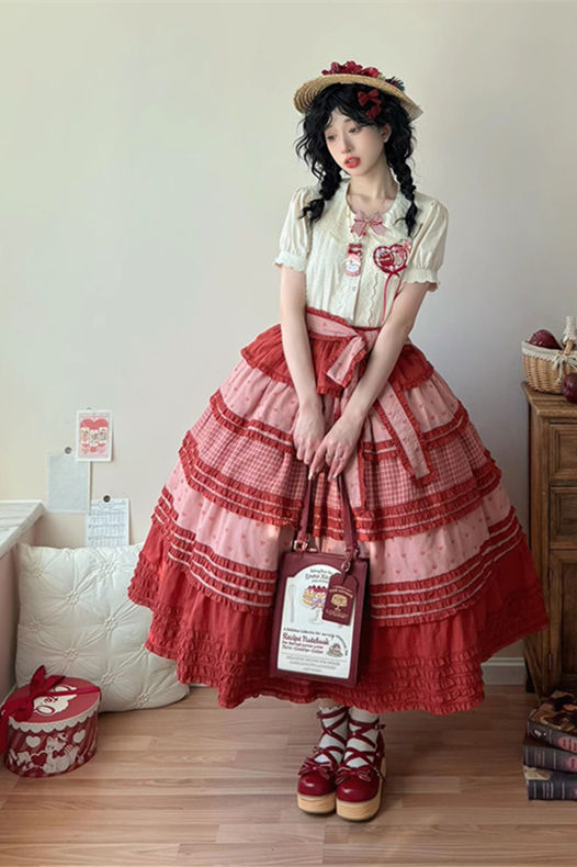 Miss Point Garden Sunflower Tiered Lolita Skirt