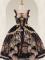 Long Jumper Dress(embroidery at chest) -Black Gold