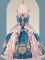 Long Jumper Dress(embroidery at chest) -Blue Pink