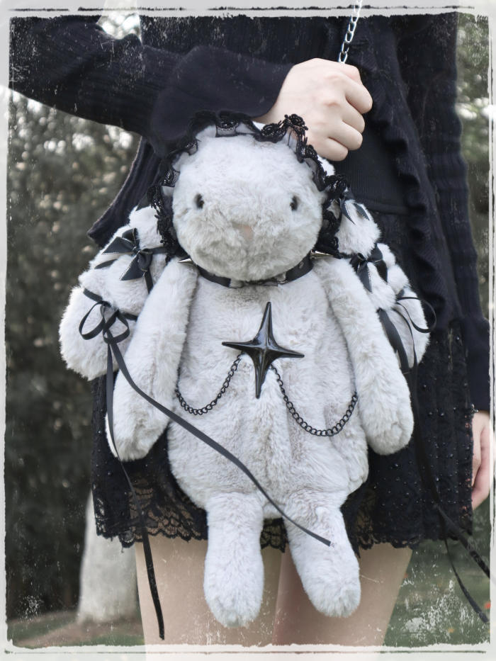 Lolita Lace Plush Doll Bag Crossbody Bag