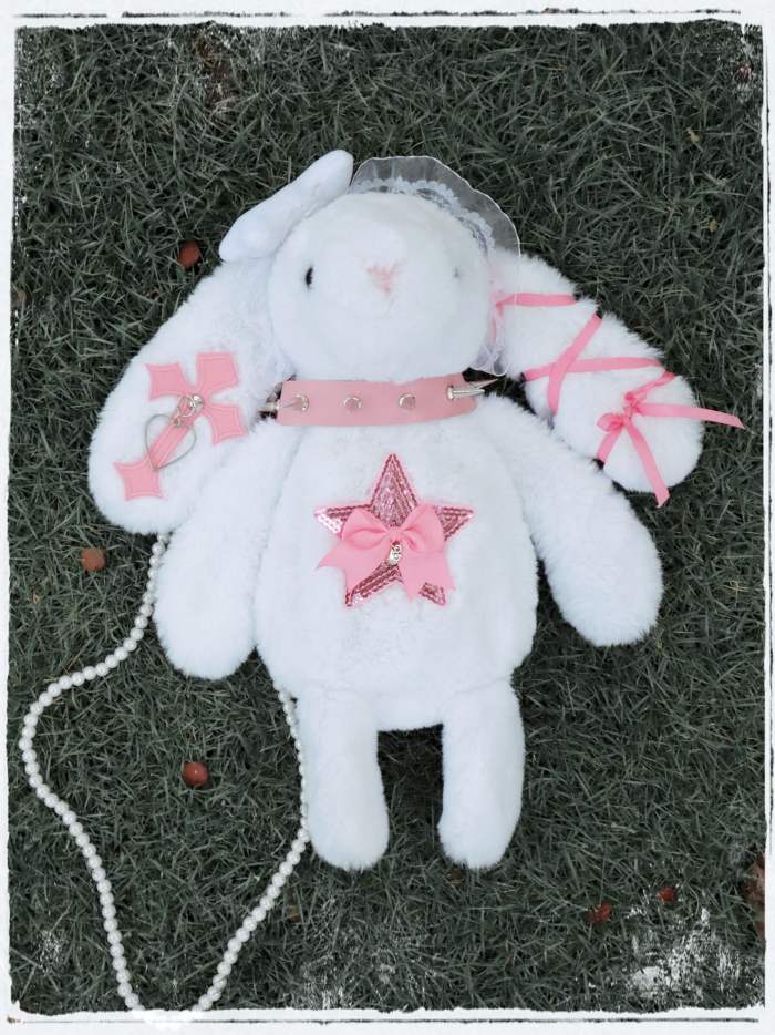 Lolita Lace Plush Doll Bag Crossbody Bag