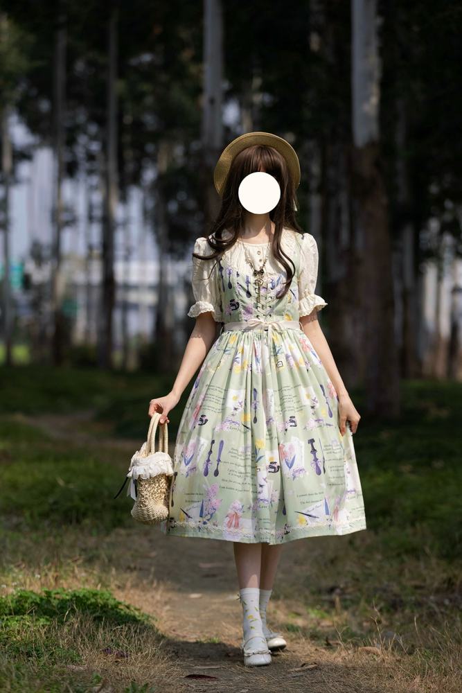 Watercolor Hyacinth Series Lolita Dress