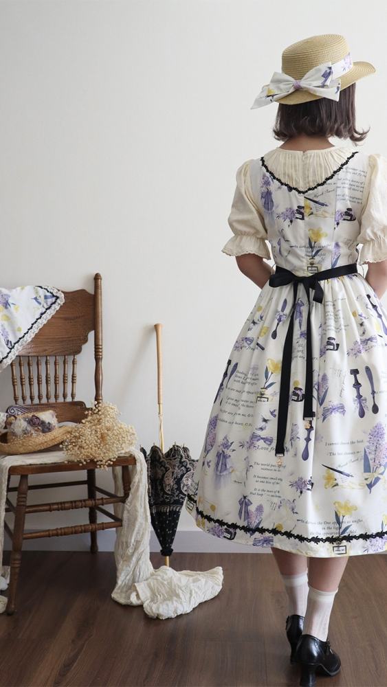 Watercolor Hyacinth Series Lolita Accessories