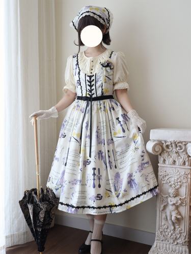 Watercolor Hyacinth Series Lolita Dress