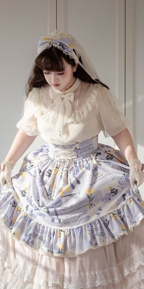 Watercolor Hyacinth Series Lolita Accessories