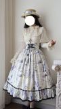 Watercolor Hyacinth Series Lolita Shirt and Skirt