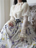 Watercolor Hyacinth Series Lolita Shirt and Skirt