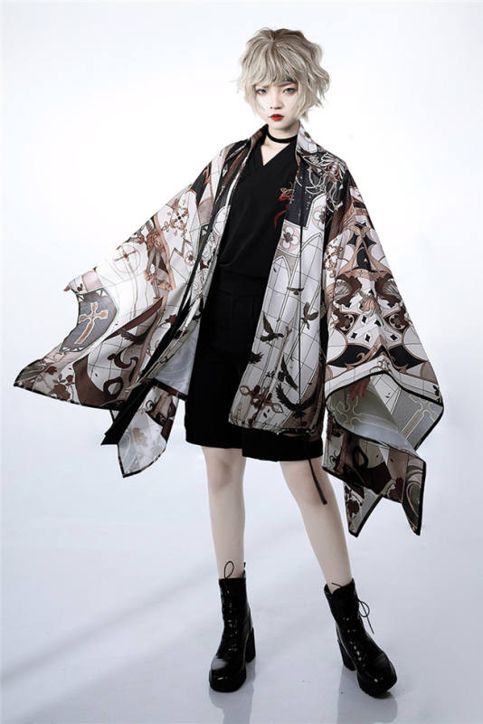 Princess Chronicles Dark Night Instruction Printed Outwear Ouji Fashion