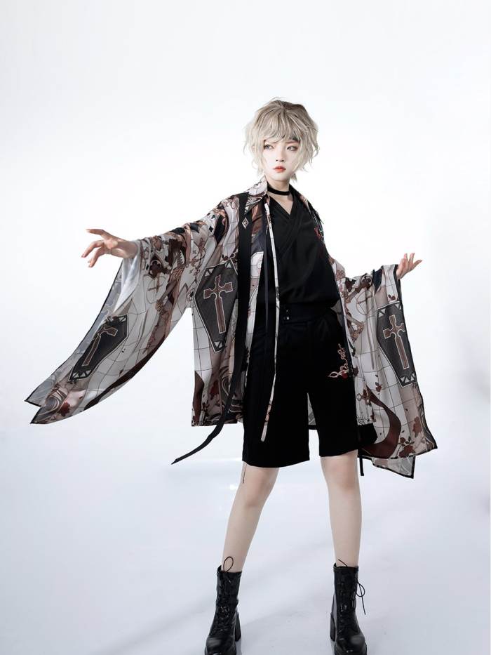 Princess Chronicles Dark Night Instruction Embroidery Ouji Fashion Short Pants