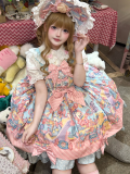Rainbow Bunny Lolita Dress, Blouse and Accessories