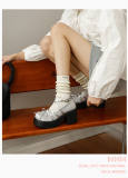 Earl Cat Multiple Belts Lolita Heels Shoes