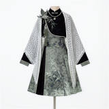Bamboo Print Han Style Dress Set