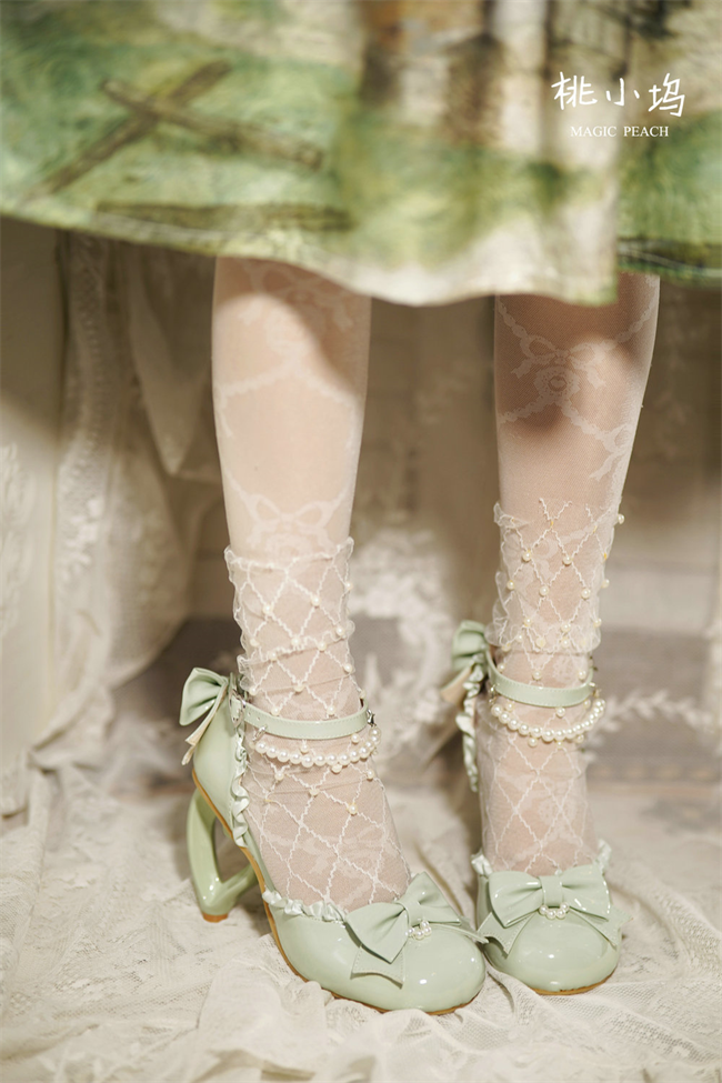 Love heart high heel women's sandals lolita shoes