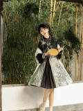 Bamboo Print Han Style Dress Set