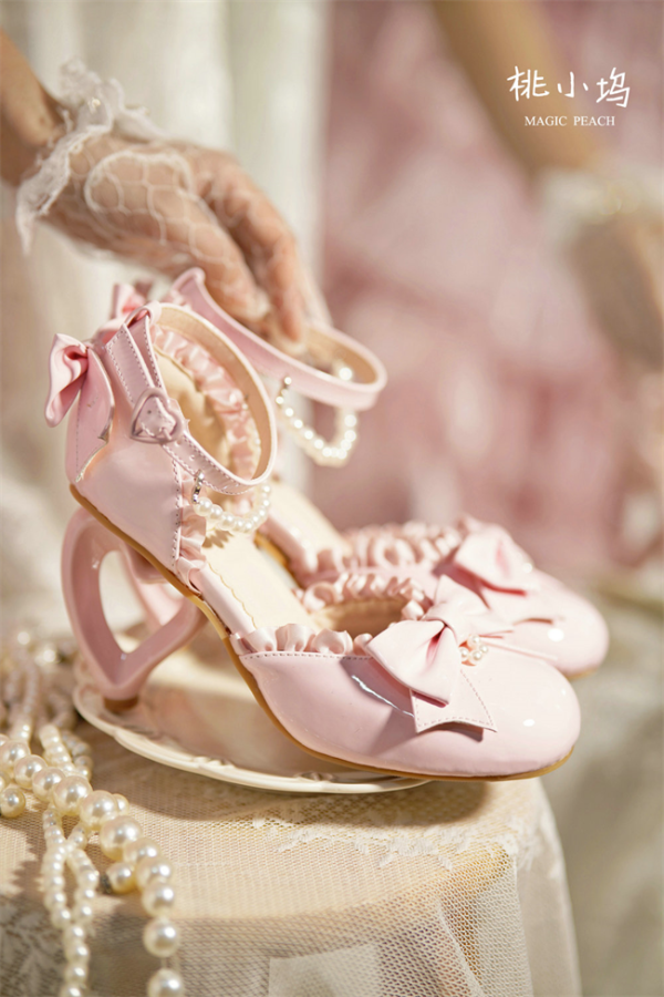 Love heart high heel women's sandals lolita shoes