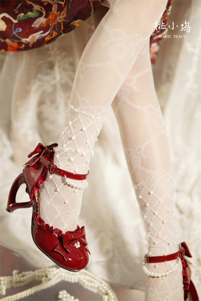 Love heart high heel women's sandals lolita shoes