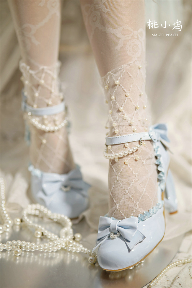 Love heart high heel women's sandals lolita shoes