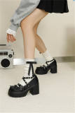 Earl Cat Multiple Belts Lolita Heels Shoes