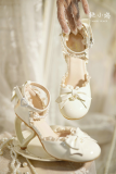 Love heart high heel women's sandals lolita shoes