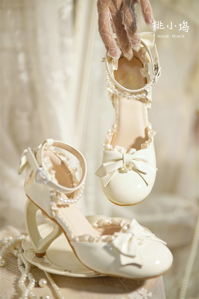 Love heart high heel women's sandals lolita shoes
