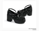Earl Cat Multiple Belts Lolita Heels Shoes