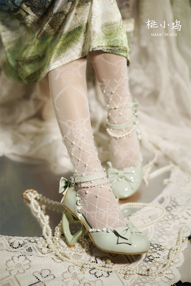 Love heart high heel women's sandals lolita shoes