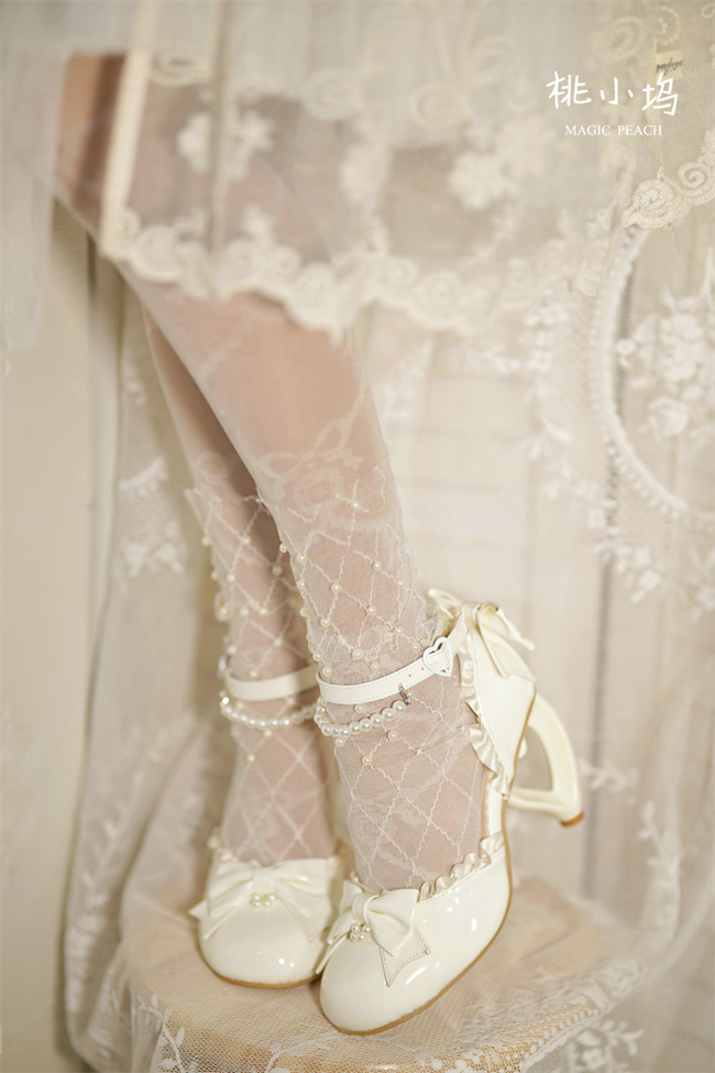 Love heart high heel women's sandals lolita shoes