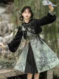 Bamboo Print Han Style Dress Set