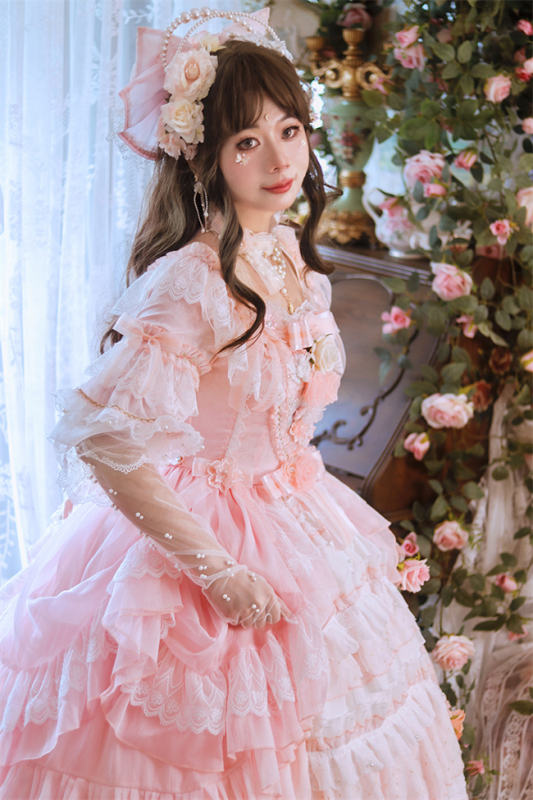 Pink OP Princess dress Hime Lolita Dress