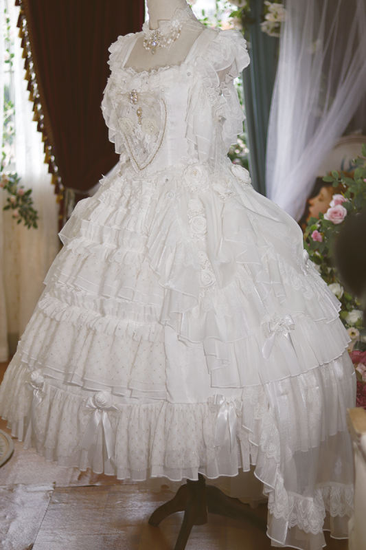 White OP Princess dress Hime Lolita Dress