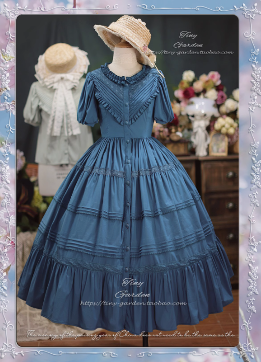 Tiny Garden Cotton Short Sleeves Lolita Dress