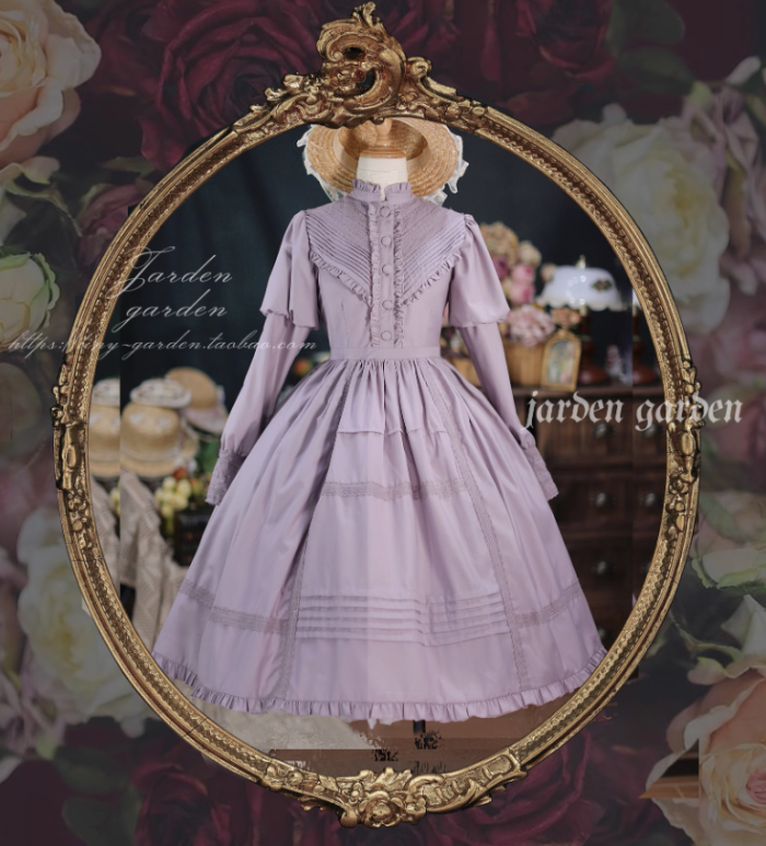 Black Forest Courtyard Gigot Sleeve Classic Lolita Dress