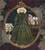 Black Forest Courtyard Gigot Sleeve Classic Lolita Dress