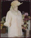 Antique Doll Double Layers Lace Collar Lolita Blouse