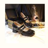 Medium thick heel Retro French Lolita Shoes