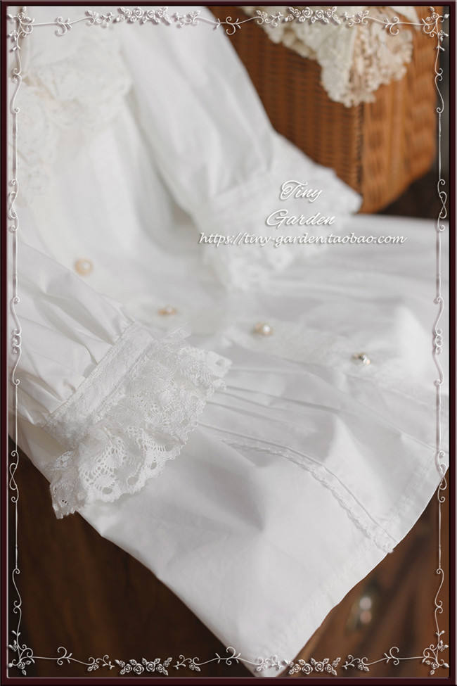 Antique Doll Double Layers Lace Collar Lolita Blouse