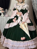Rose Poetry Retro Lolita Dress  Accessories