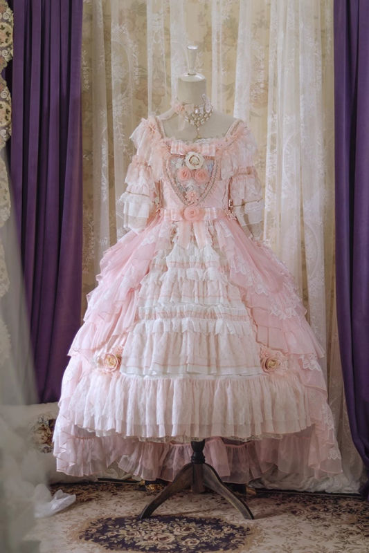 Pink OP Princess dress Hime Lolita Dress
