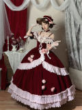 Rose Poetry Retro Lolita Dress  Accessories