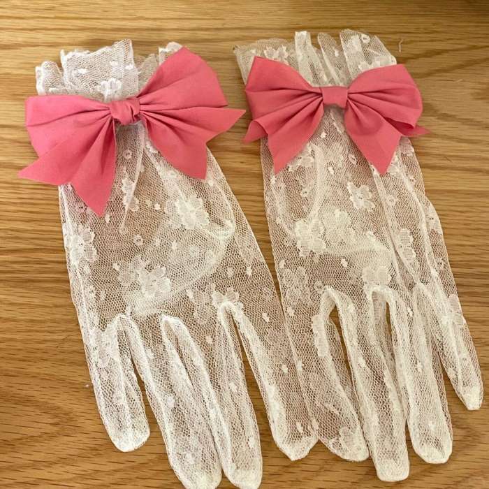 Puella Magi Madoka Magica Handmade Bonnet and Gloves Waist Belt